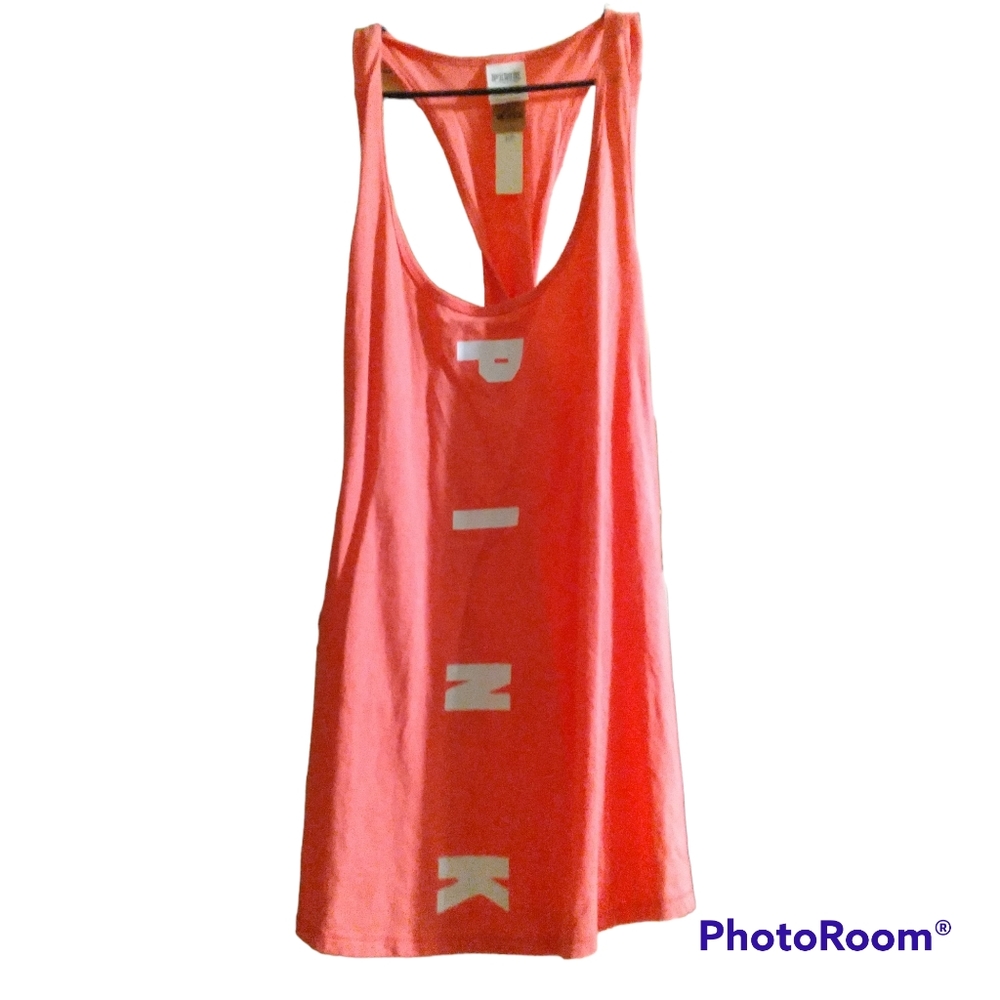 Pink tank top.  Pink victoria secret